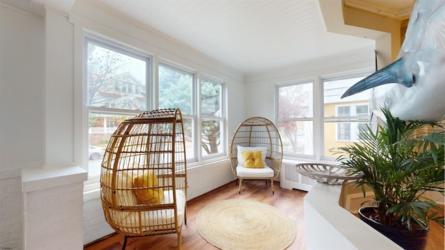 view of sunroom