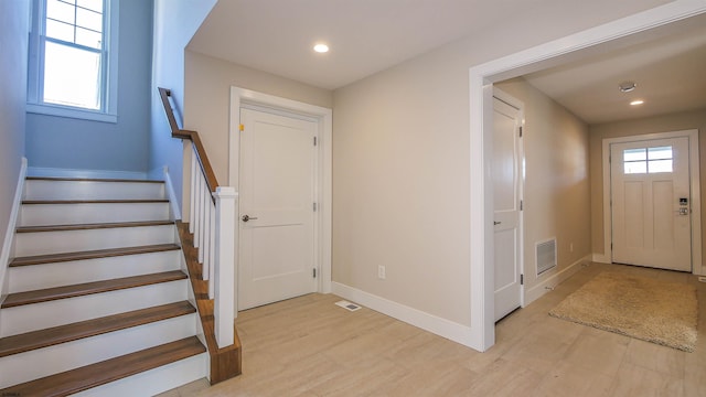 view of foyer entrance