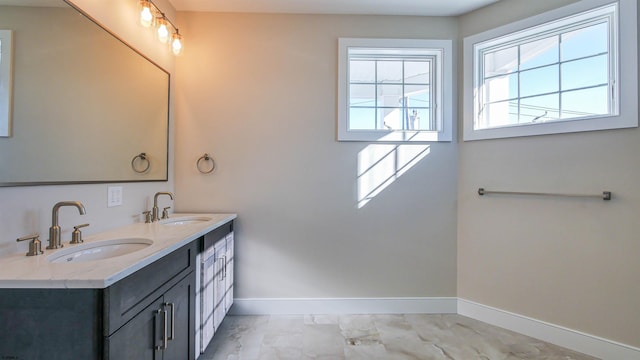 bathroom featuring vanity