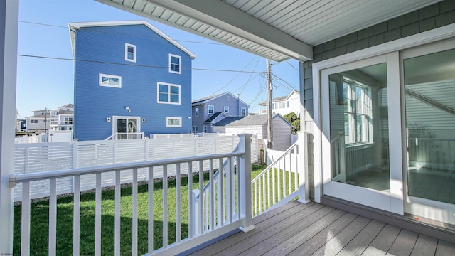 exterior space with a wooden deck