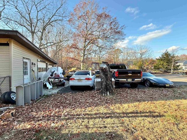 view of car parking