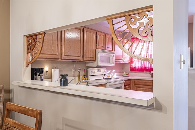 kitchen with white appliances