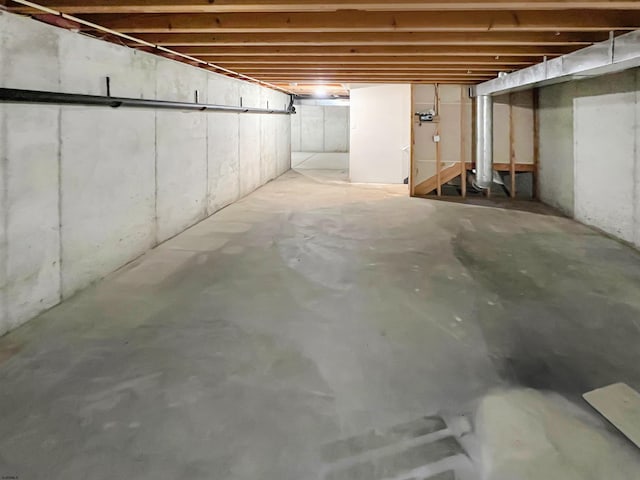 view of basement