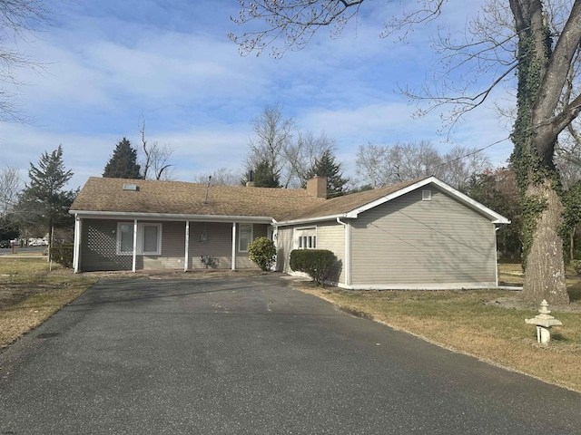 view of ranch-style home