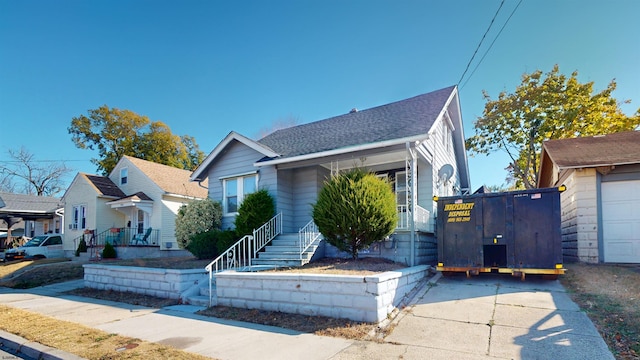 bungalow-style house with a garage