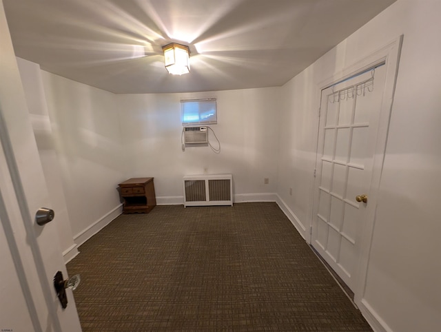 spare room featuring radiator