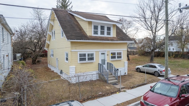 view of front of property