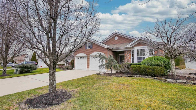 view of front of house with a front yard