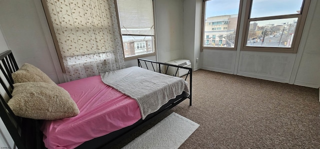 bedroom featuring carpet floors