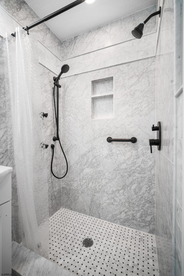 bathroom with walk in shower