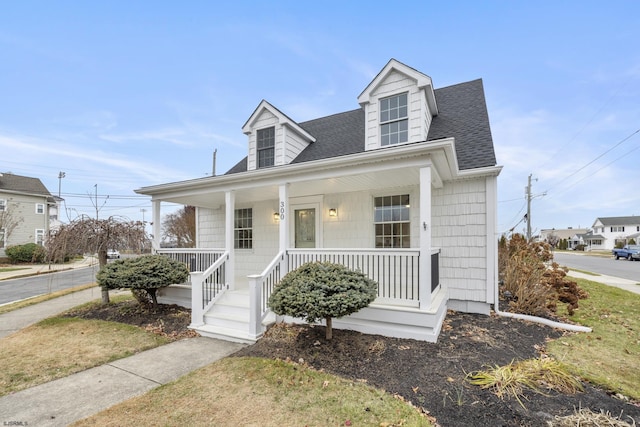 view of front of property with a porch