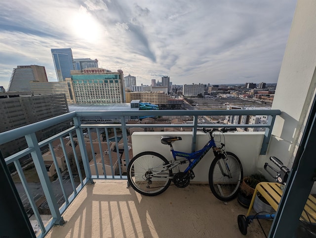 view of balcony