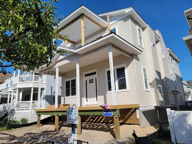 941 Central Ave Unit 2, Ocean City, NJ 08226 - view of front of house featuring a porch