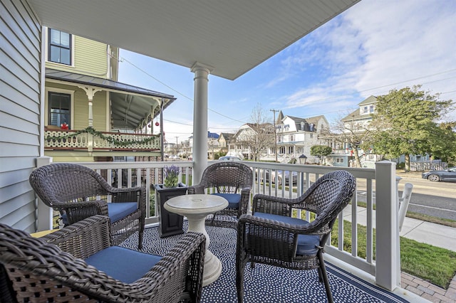 balcony with a porch