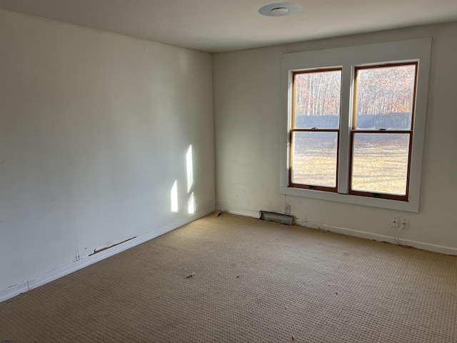 unfurnished room with light carpet and a healthy amount of sunlight