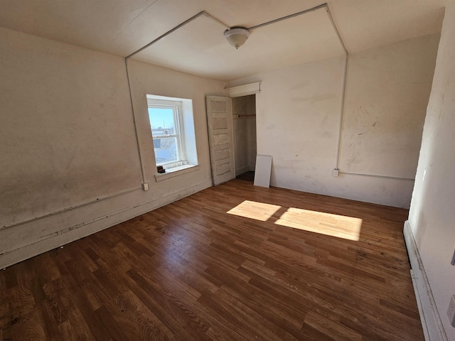 interior space featuring dark wood-type flooring