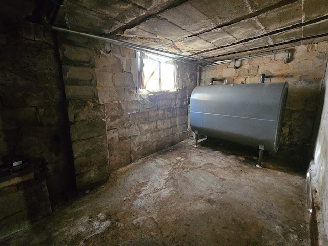 view of basement