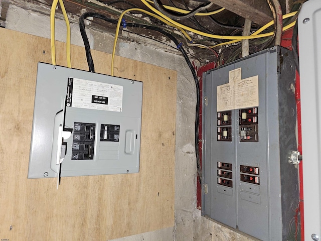 utility room featuring electric panel