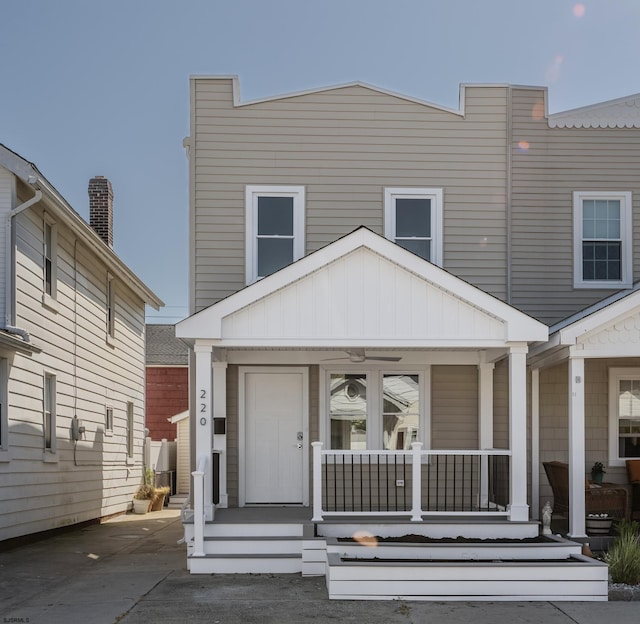 view of front of house with a porch