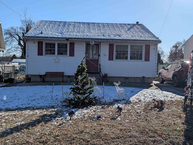 view of front of home