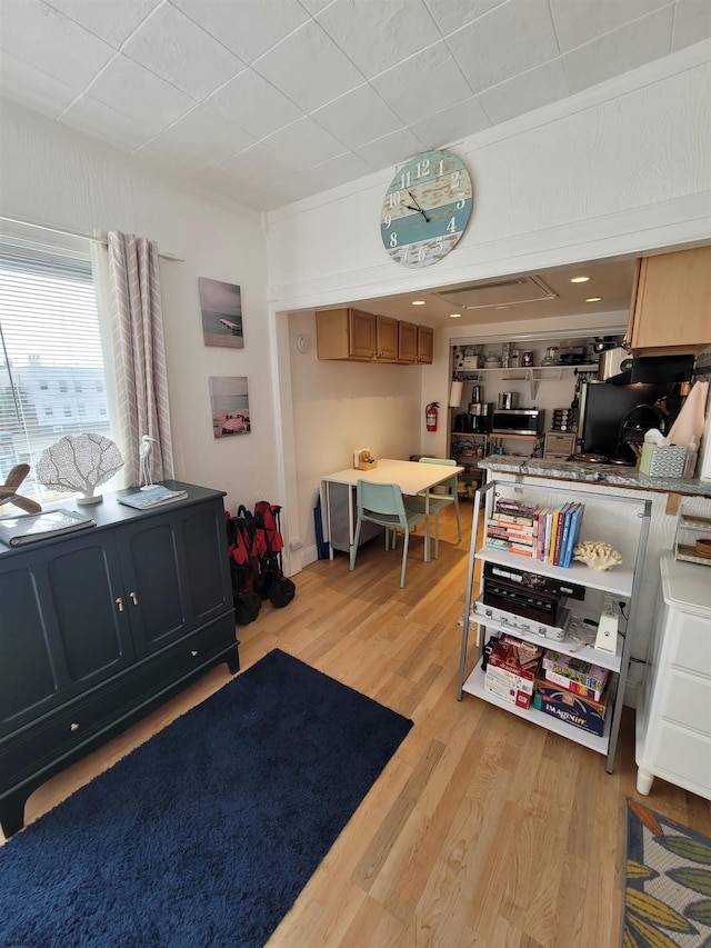 interior space featuring light hardwood / wood-style flooring