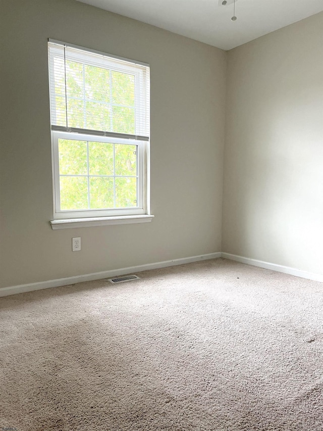 spare room with carpet flooring