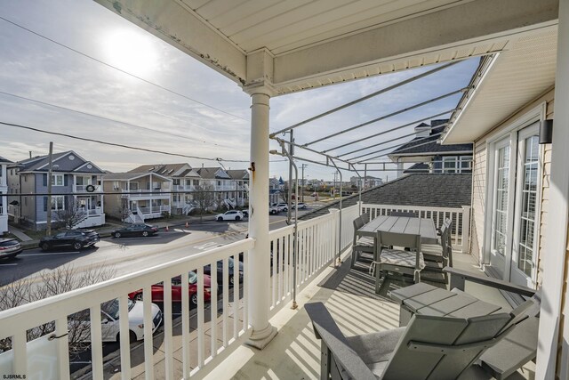 view of balcony