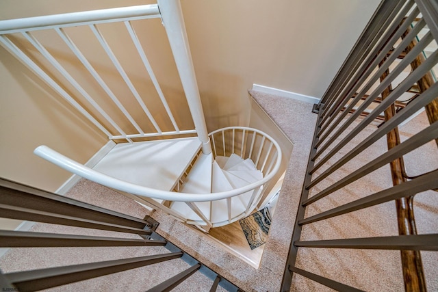 view of staircase