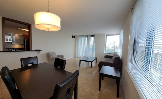 view of dining area