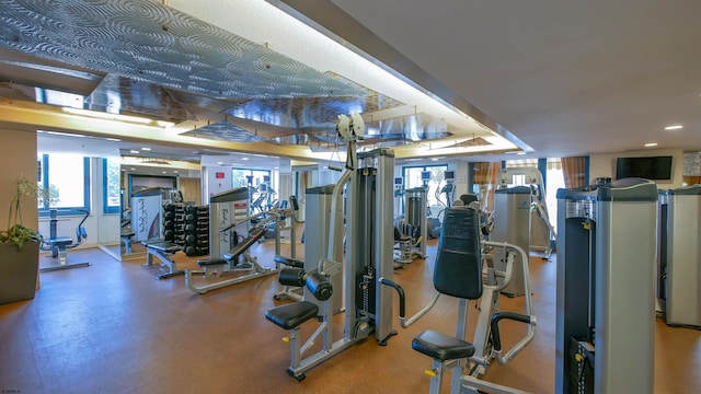 view of workout area