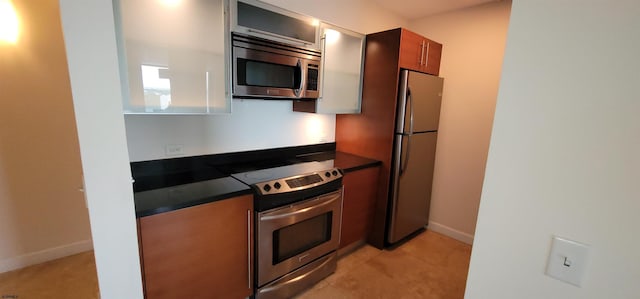 kitchen featuring appliances with stainless steel finishes