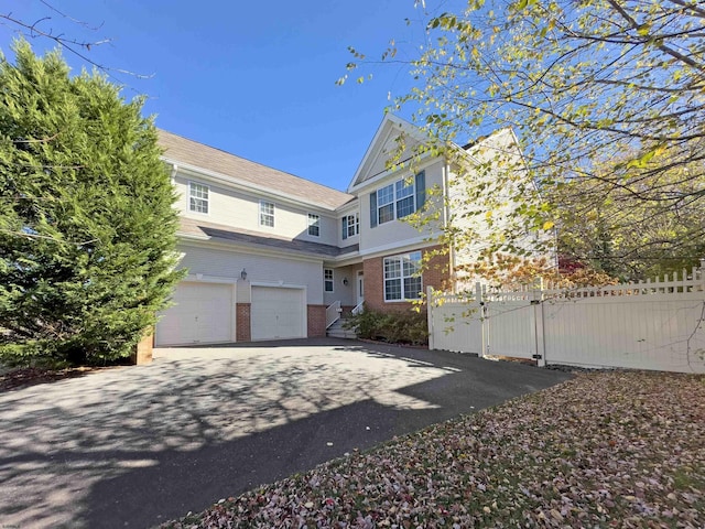 view of front of house featuring a garage