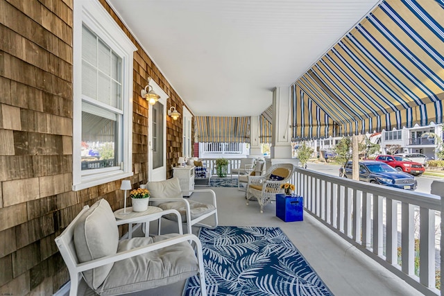 view of patio with covered porch