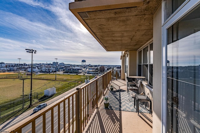 view of balcony