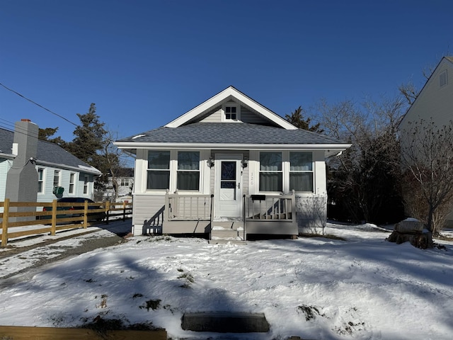 view of bungalow-style house