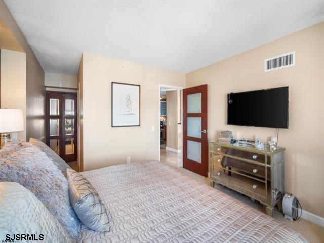 bedroom with french doors