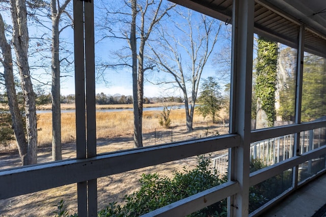 exterior space with a rural view