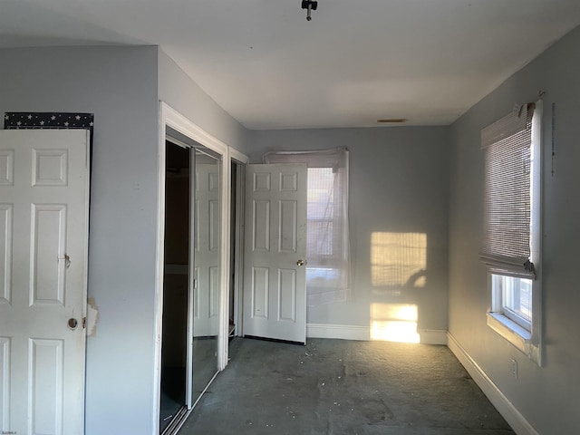 interior space featuring a closet