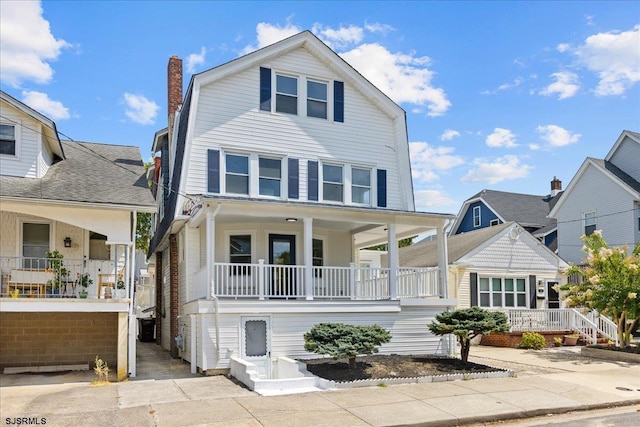 view of front of house with a porch