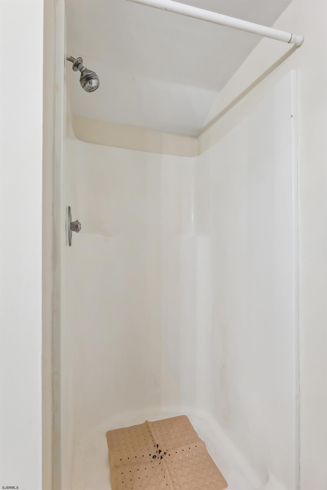 bathroom featuring walk in shower