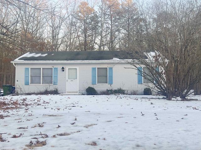 view of front of home