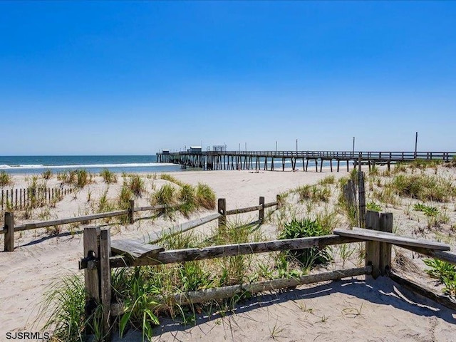 water view with a beach view