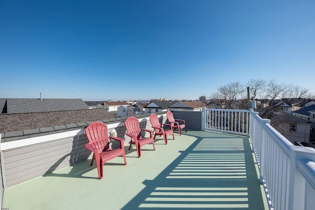 view of patio with a balcony