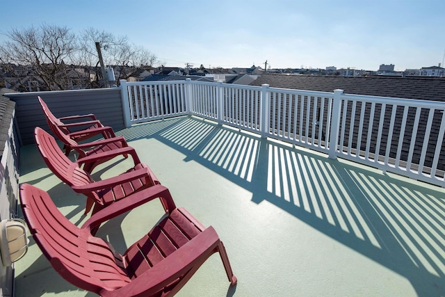 view of patio with a balcony