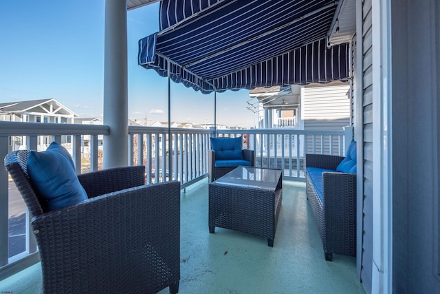 view of patio / terrace featuring outdoor lounge area