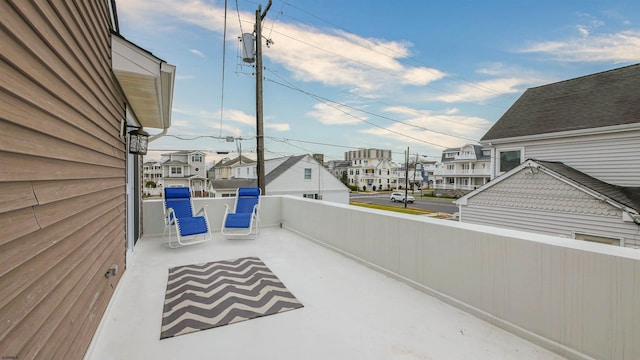 view of patio / terrace with a balcony