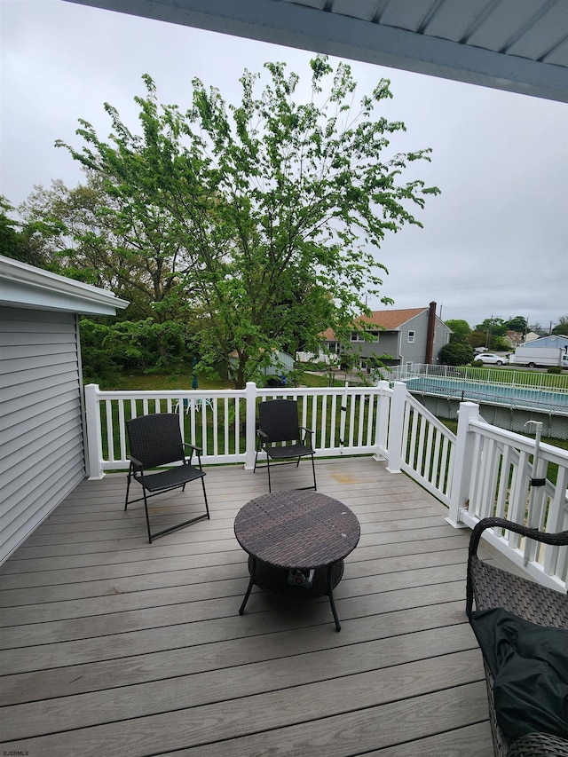 view of wooden terrace