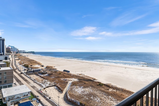 water view featuring a view of the beach