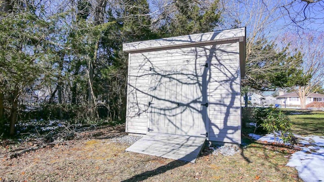 view of outdoor structure