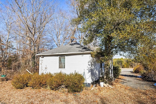 view of side of property